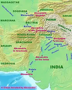 Cities of Alexander in Pakistan