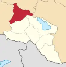 Location in the Erivan Governorate