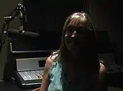 Ali Ryerson in the Jazz 88 Studios with Vince Outlaw during the Jazz Live Interview