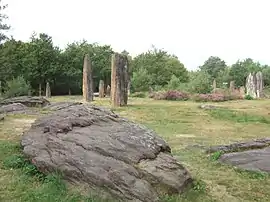 The Menhirs de Monteneuf, archeological site in Monteneuf