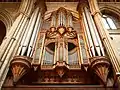 Chancel façade of the pipe organ