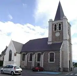 The church in Allennes-les-Marais