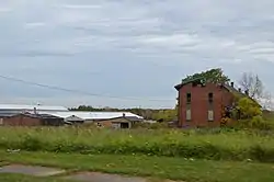 Abandoned buildings at the Alliance Clay Product Company complex