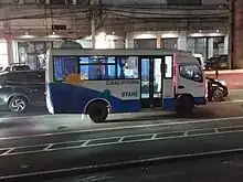 Image 65Fuso Canter Modern PUV, Philippines (Cab is separate and can be tipped over, unlike most conversions which weld it to the bus box) (from Combination bus)