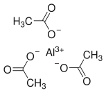 The structure of aluminium triacetate as an ionic compound