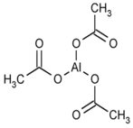 Structure of aluminium triacetate as a covalent molecular compound