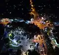 Night view of Ngawi square (alun-alun)