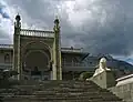 The 'Lion' steps climbing the terraces.