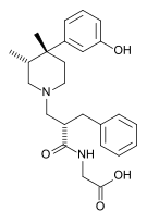 Chemical structure of alvimopan.