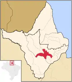 Location in Amapá  state