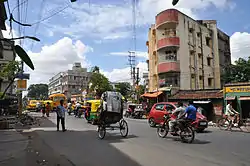 Amarabati crossing near Sodepur rail overbridge