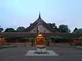 Temple of Amaravati Monastery UK seen from within cloister