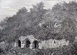 Ruins of the Ambara church around 1899.