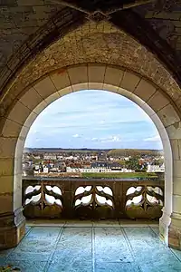 The wide bays opening on the terrace were a Renaissance feature