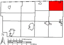 Location of Amboy Township in Fulton County