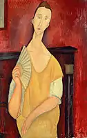 Woman with a Fan, 1919, stolen from Musée d'Art Moderne de la Ville de Paris