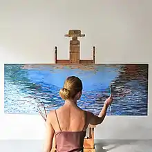 Photo of a female painter.