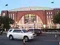 Western entrance of the American Airlines Center before game 3 of the 2019 Stanley Cup playoffs between the Dallas Stars and the Nashville Predators