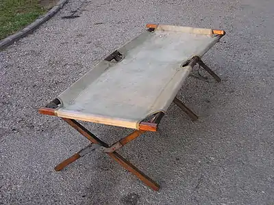 American Army Folding Bed, used in World War II