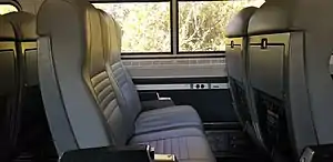 Amfleet I coach seats