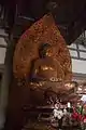 The Amida Buddha inside the temple