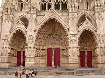 West portals of Amiens Cathedral