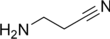 Structural formula of aminopropionitrile