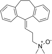 Skeletal formula of amitriptylinoxide