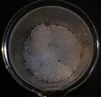 Crystalline of ammonium acetate