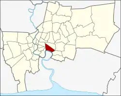 Khet location in Bangkok