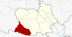 District location in Chai Nat province