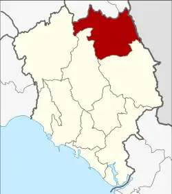 District location in Chanthaburi province