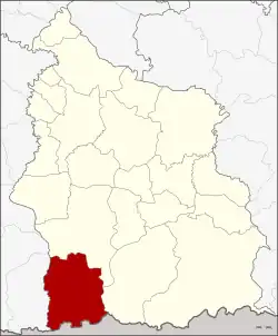 Amphoe location in Sisaket province