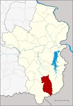 District location in Ubon Ratchathani province