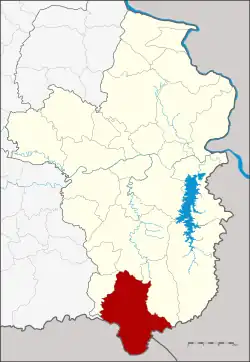 District location in Ubon Ratchathani province