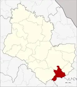 District location in Sakon Nakhon province