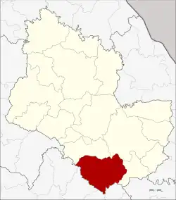 District location in Sakon Nakhon province