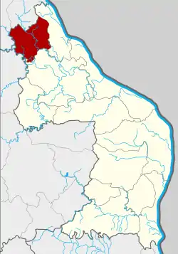 District location in Nakhon Phanom province