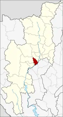 District location in Chiang Mai province