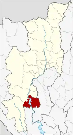 District location in Chiang Mai province