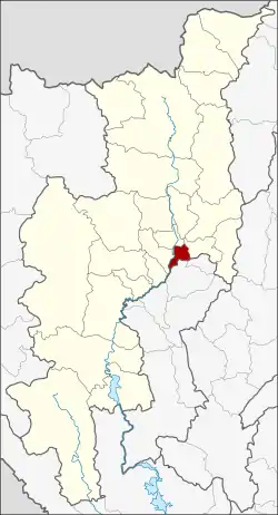 District location in Chiang Mai province