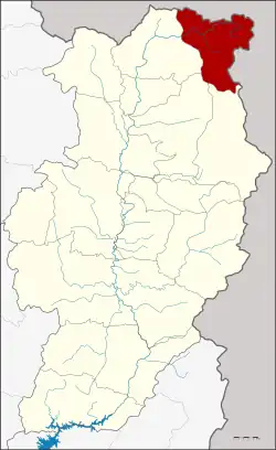 District location in Nan province