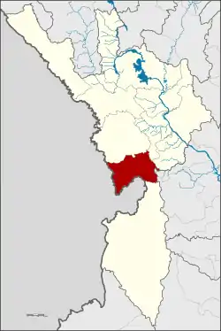 District location in Tak province