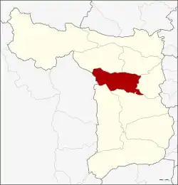 District location in Suphan Buri province