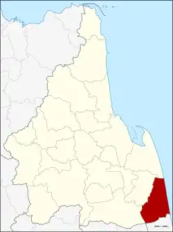 District location in Nakhon Si Thammarat province