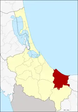 District location in Songkhla province