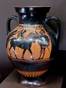 A warrior's departure, amphora, circa 550/540 BC. Paris: Louvre