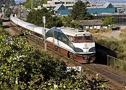 Amtrak Cascades leaving Edmonds Station