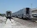 Amtrak equipment at Beech Grove shops.