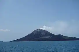 Anak Krakatau in 2013, before the 2018 collapse